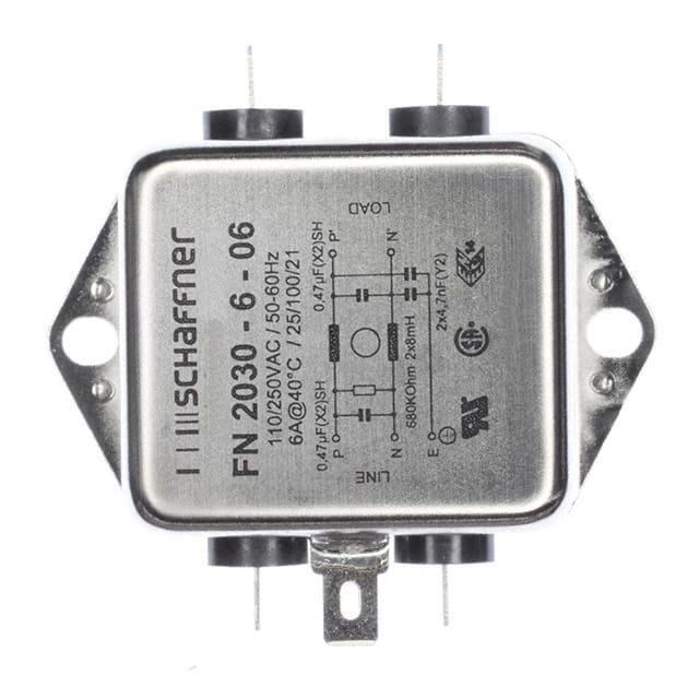 FN2030-6-06 Schaffner EMC Inc.  Power Line Filter Modules